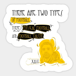 Ther are 2 typese in football, Quote football player Sticker